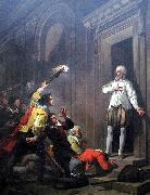 Joseph-Benoit Suvee Admiral de Coligny impressing his murderers oil on canvas
